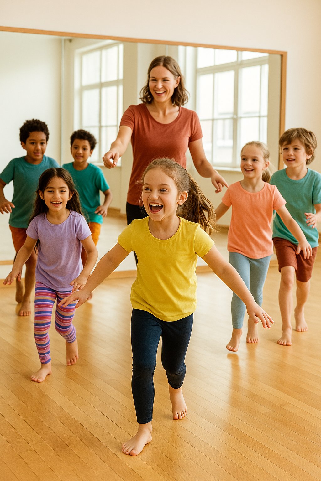 Kinder beim Tanzkurs im Billie's Studio